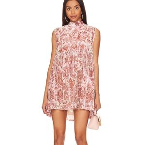 Free People All The Time Velvet Mini Dress XS